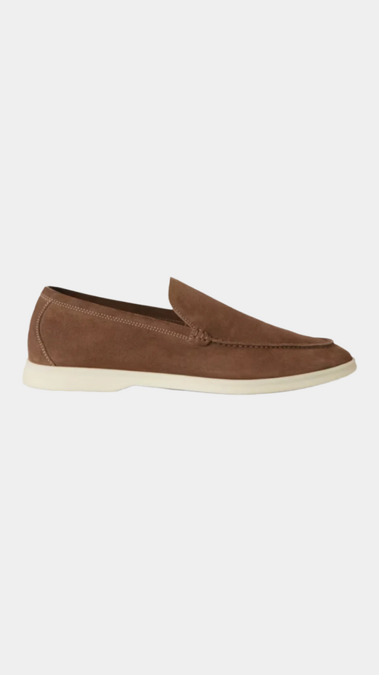 Elegant Classic Brown Yacht Loafers